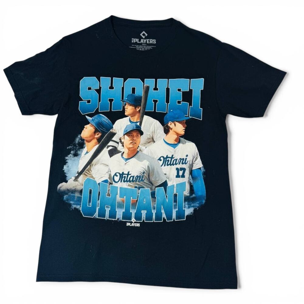 Shohei Ohtani T Shirt MLB Players Graphic Black Mens Small Baseball Fan Tee
